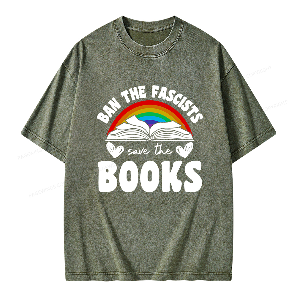 Pagewings Banned books T-Shirt Unisex Washed T-shirt