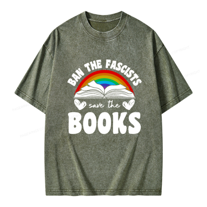 Pagewings Banned books T-Shirt Unisex Washed T-shirt