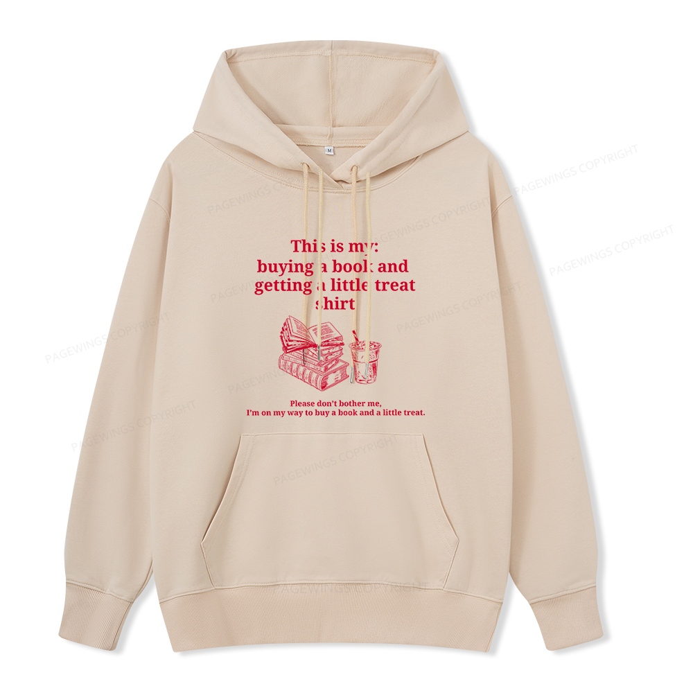 Pagewings Buying A Book And Getting A Little Treat Unisex Classic Hoodie