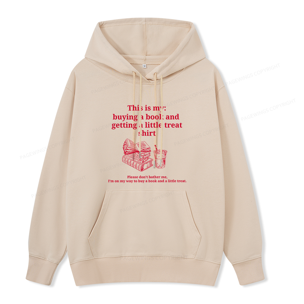 Pagewings Buying A Book And Getting A Little Treat Unisex Classic Hoodie