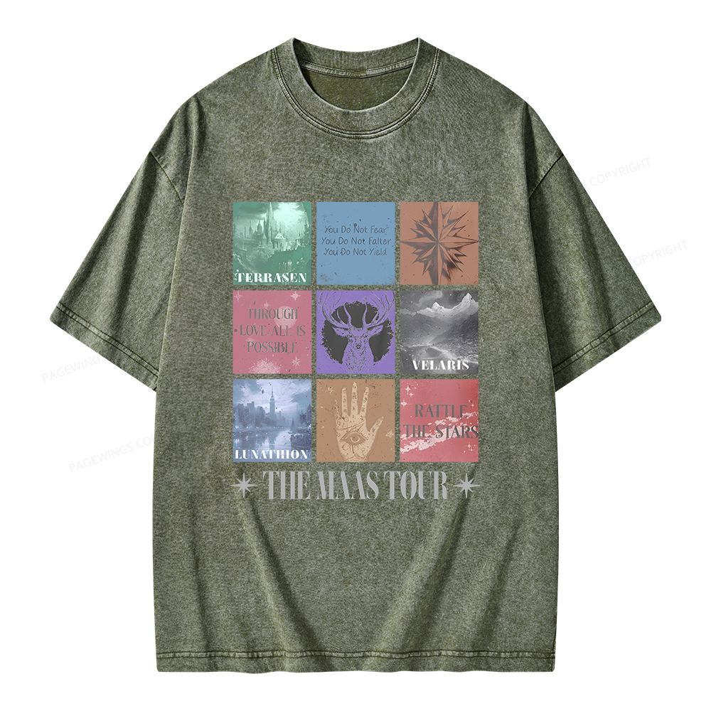 Pagewings The Maas Tour Unisex Washed T-shirt