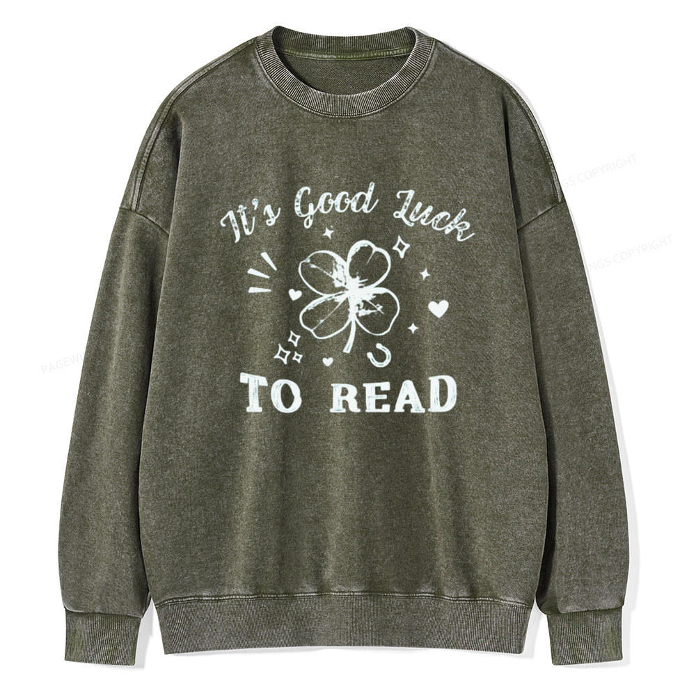 Pagewings St Patricks Day Teacher Shirts  Unisex Washed Sweatshirt