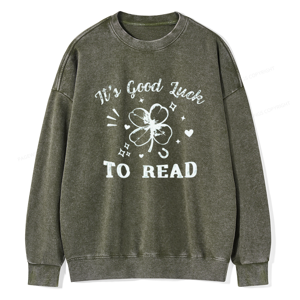 Pagewings St Patricks Day Teacher Shirts Unisex Washed Sweatshirt