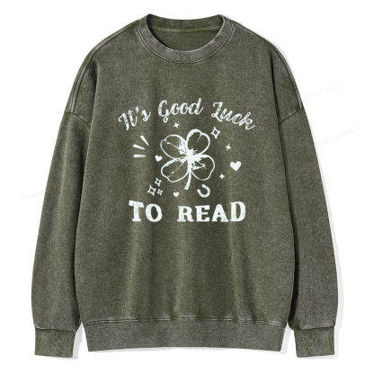 Pagewings St Patricks Day Teacher Shirts  Unisex Washed Sweatshirt