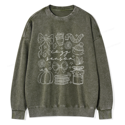 Pagewings Cozy Season Unisex Washed Sweatshirt