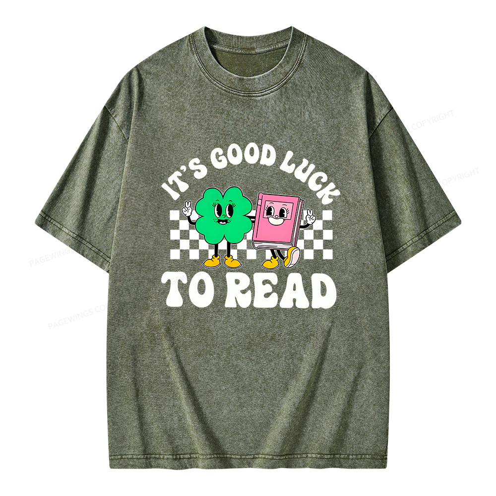 Pagewings St Patricks Day Teacher Shirt  Unisex Washed T-shirt