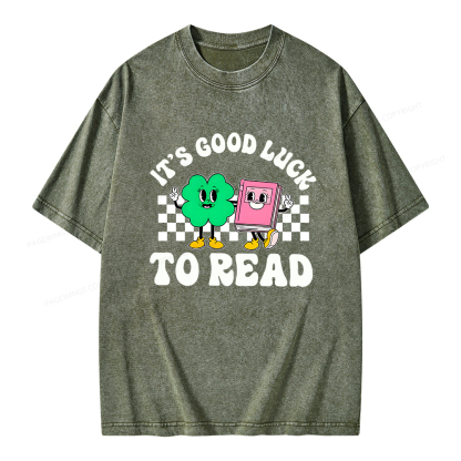 Pagewings St Patricks Day Teacher Shirt  Unisex Washed T-shirt