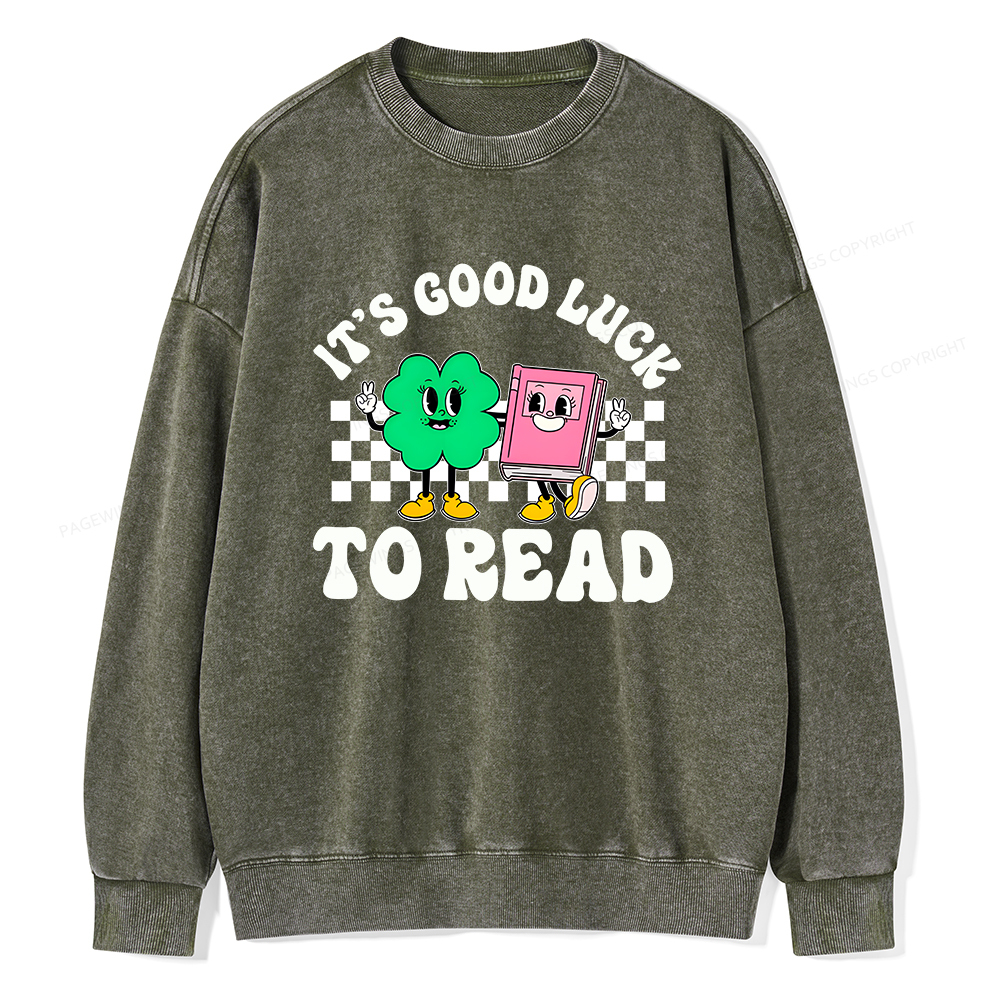 Pagewings St Patricks Day Teacher Shirt Unisex Washed Sweatshirt