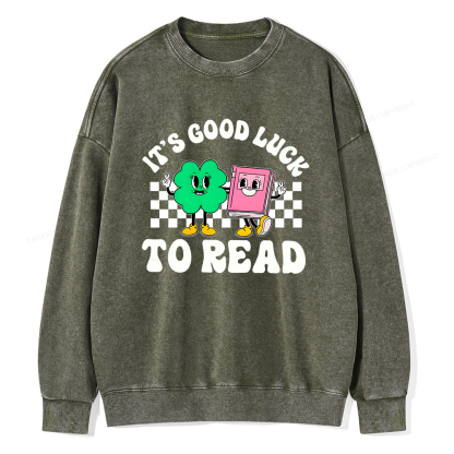 Pagewings St Patricks Day Teacher Shirt  Unisex Washed Sweatshirt