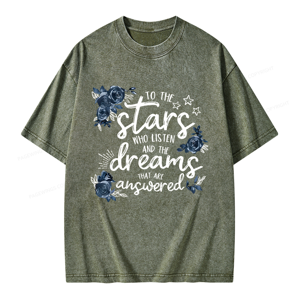 Pagewings To The Stars Unisex Washed T-shirt