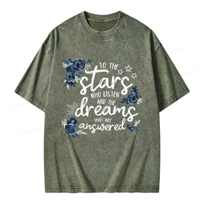 Pagewings To The Stars Unisex Washed T-shirt
