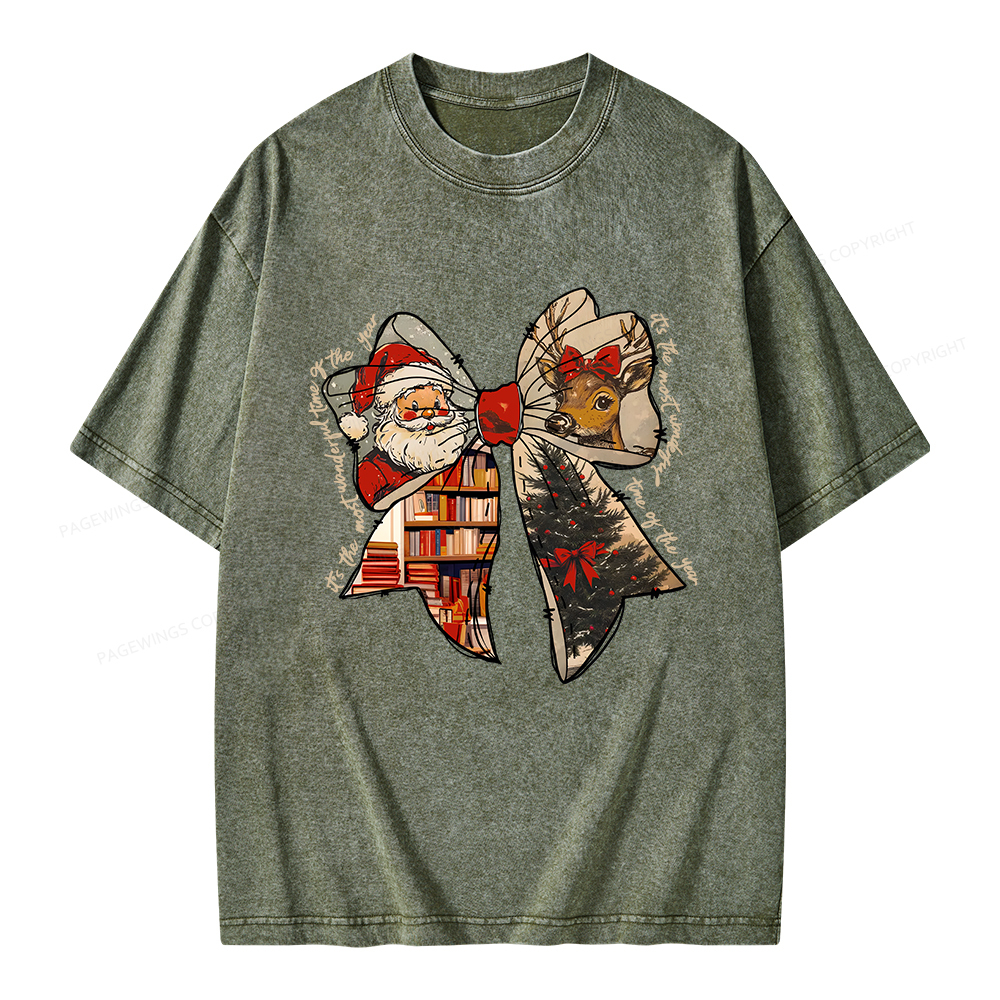 Pagewings It's The Most Wonderful Time Of The Year Unisex Washed T-shirt