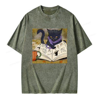 Pagewings Magic Book Lover Unisex Washed T-shirt