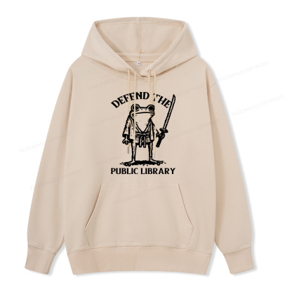 Pagewings Defend Your Public Library Unisex Classic Hoodie