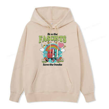 Pagewings Ban the Fascists Save the Books Unisex Classic Hoodie