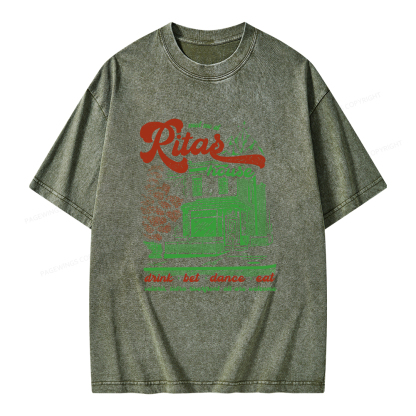Pagewings Rita's Bar Unisex Washed T-shirt