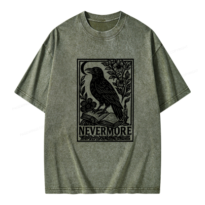 Pagewings Nevermore Unisex Washed T-shirt