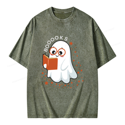 Pagewings Booooks Unisex Washed T-shirt