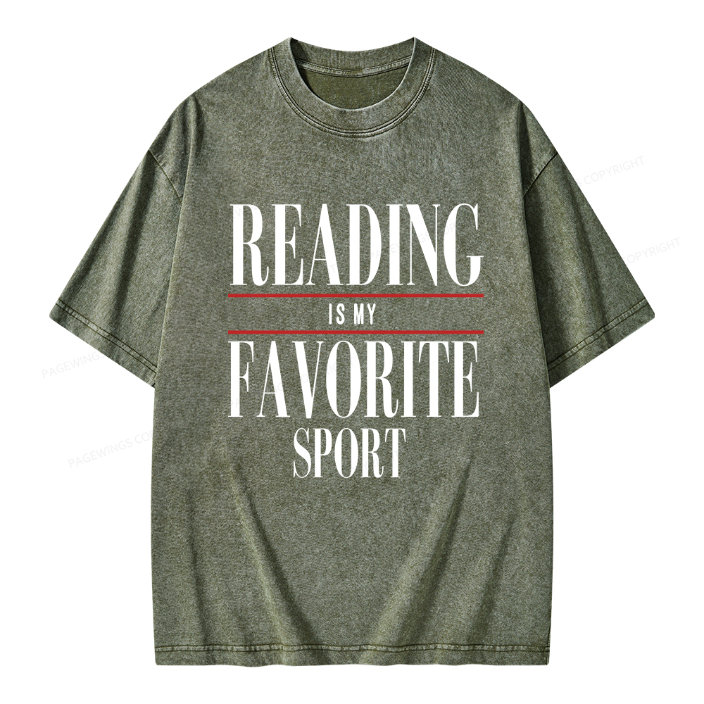 Pagewings Vintage Reading Sweatshirt, Booklover gift  Unisex Washed T-shirt