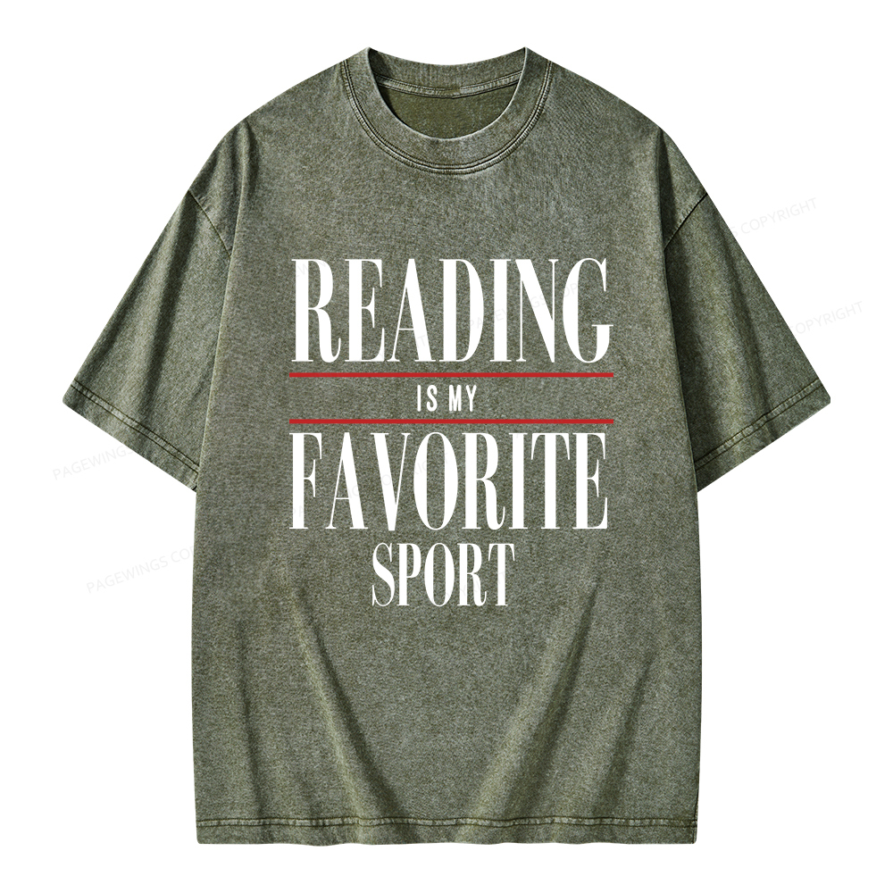 Pagewings Vintage Reading Sweatshirt, Booklover gift  Unisex Washed T-shirt