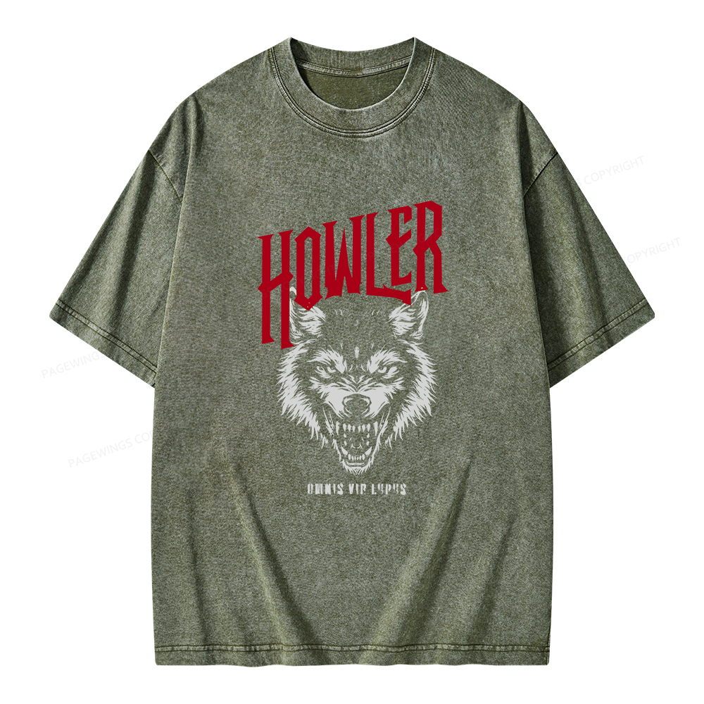 Pagewings Howler Unisex Washed T-shirt