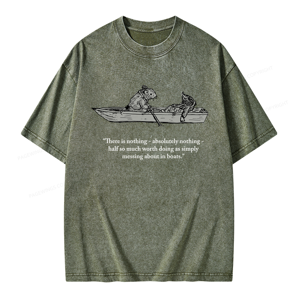 Pagewings There Is Nothing Unisex Washed T-shirt