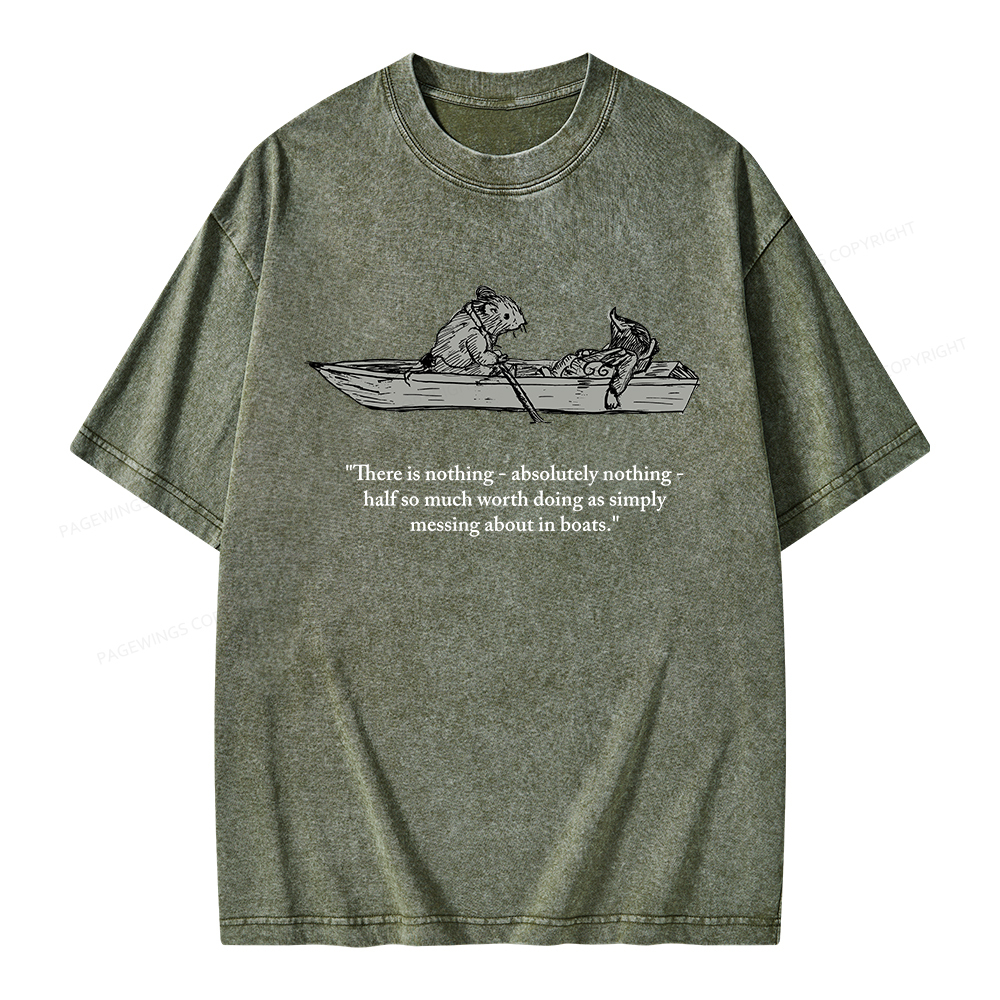 Pagewings There Is Nothing Unisex Washed T-shirt