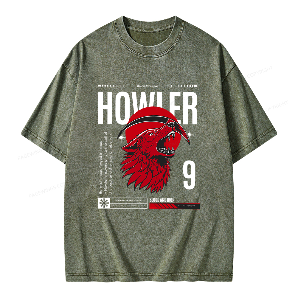 Pagewings Howler Unisex Washed T-shirt