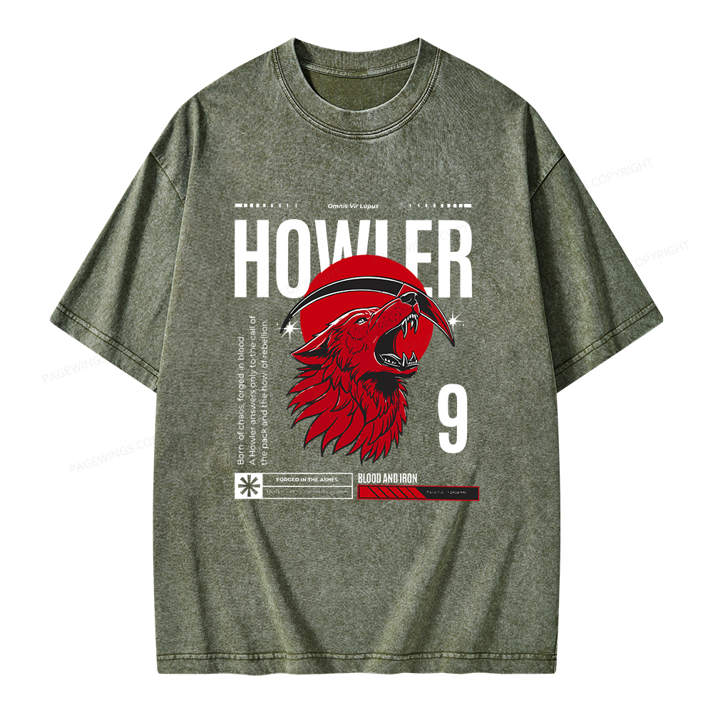 Pagewings Howler Unisex Washed T-shirt