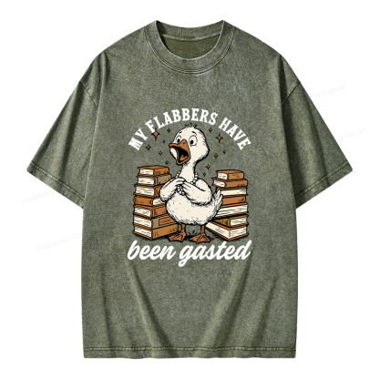 Pagewings My Flabbers Have Been Gasted Unisex Washed T-shirt