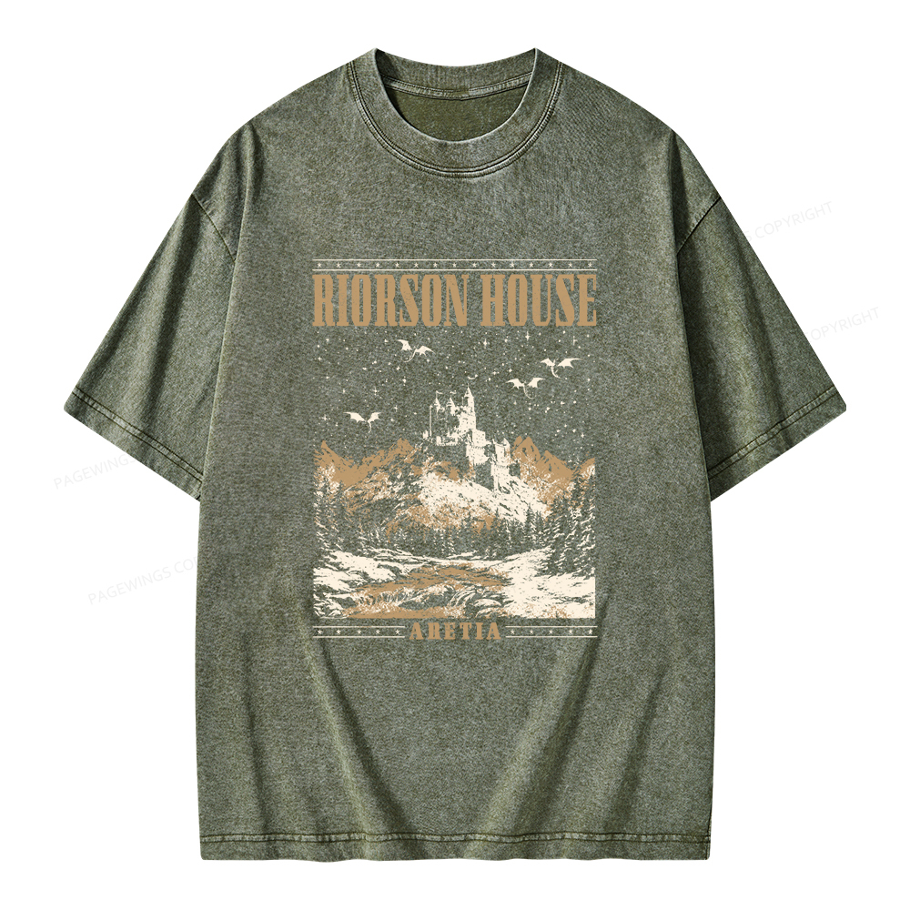 Pagewings Rierson House Unisex Washed T-shirt