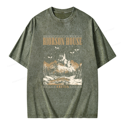 Pagewings Rierson House Unisex Washed T-shirt
