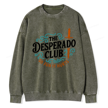 Pagewings The Desperado Club Unisex Washed Sweatshirt