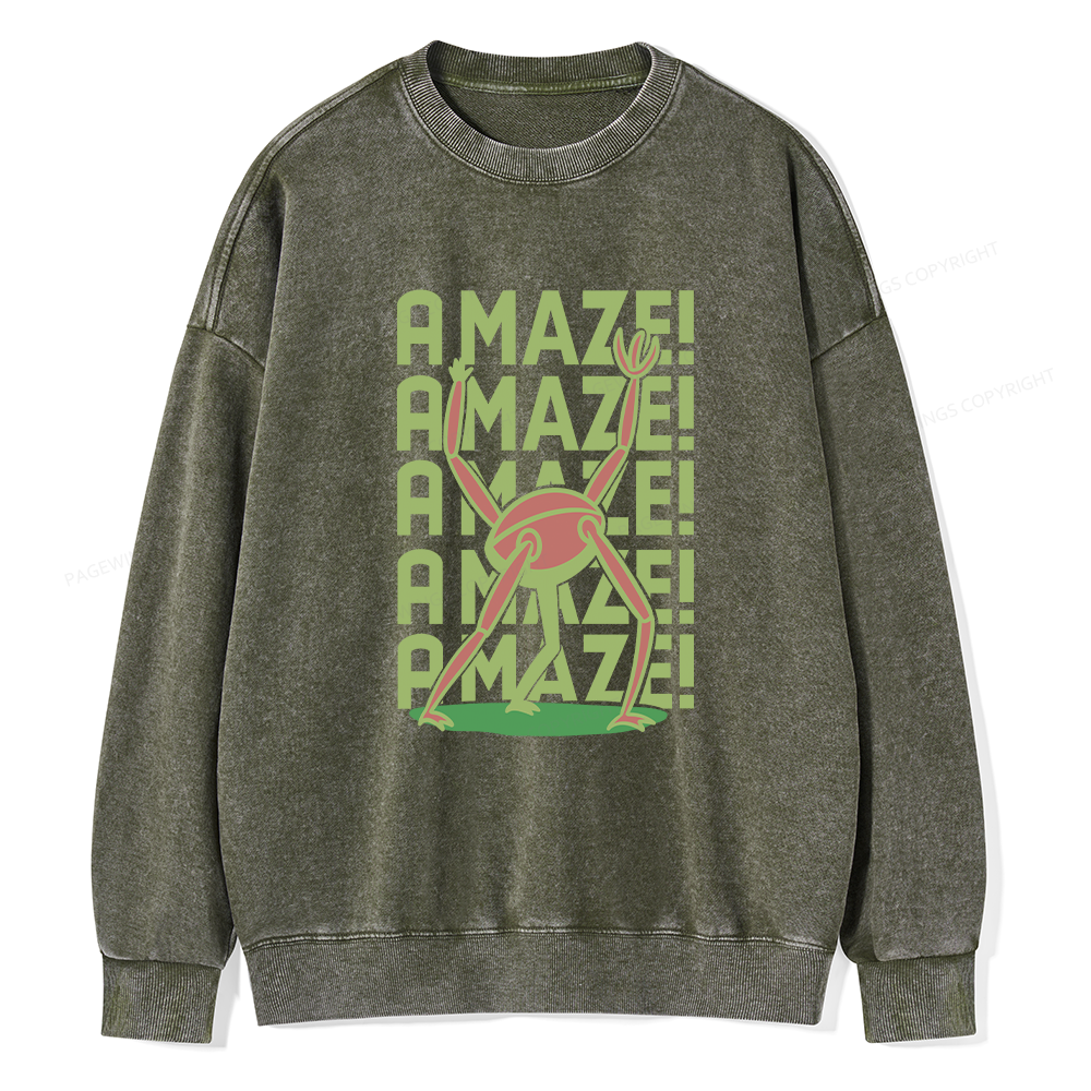 Pagewings Rocky Amaze Unisex Washed Sweatshirt