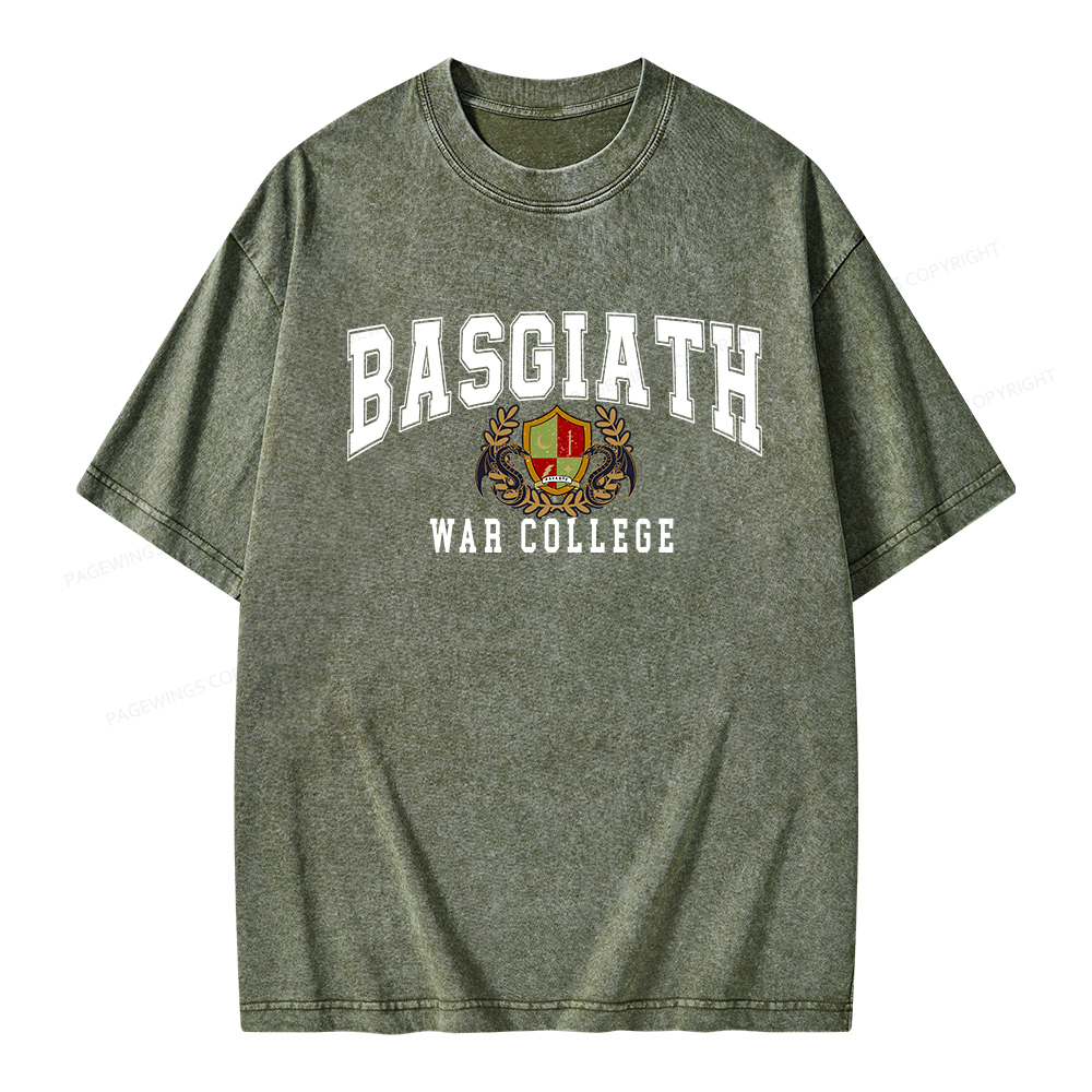 Pagewings Basgiat War Collage Unisex Washed T-shirt