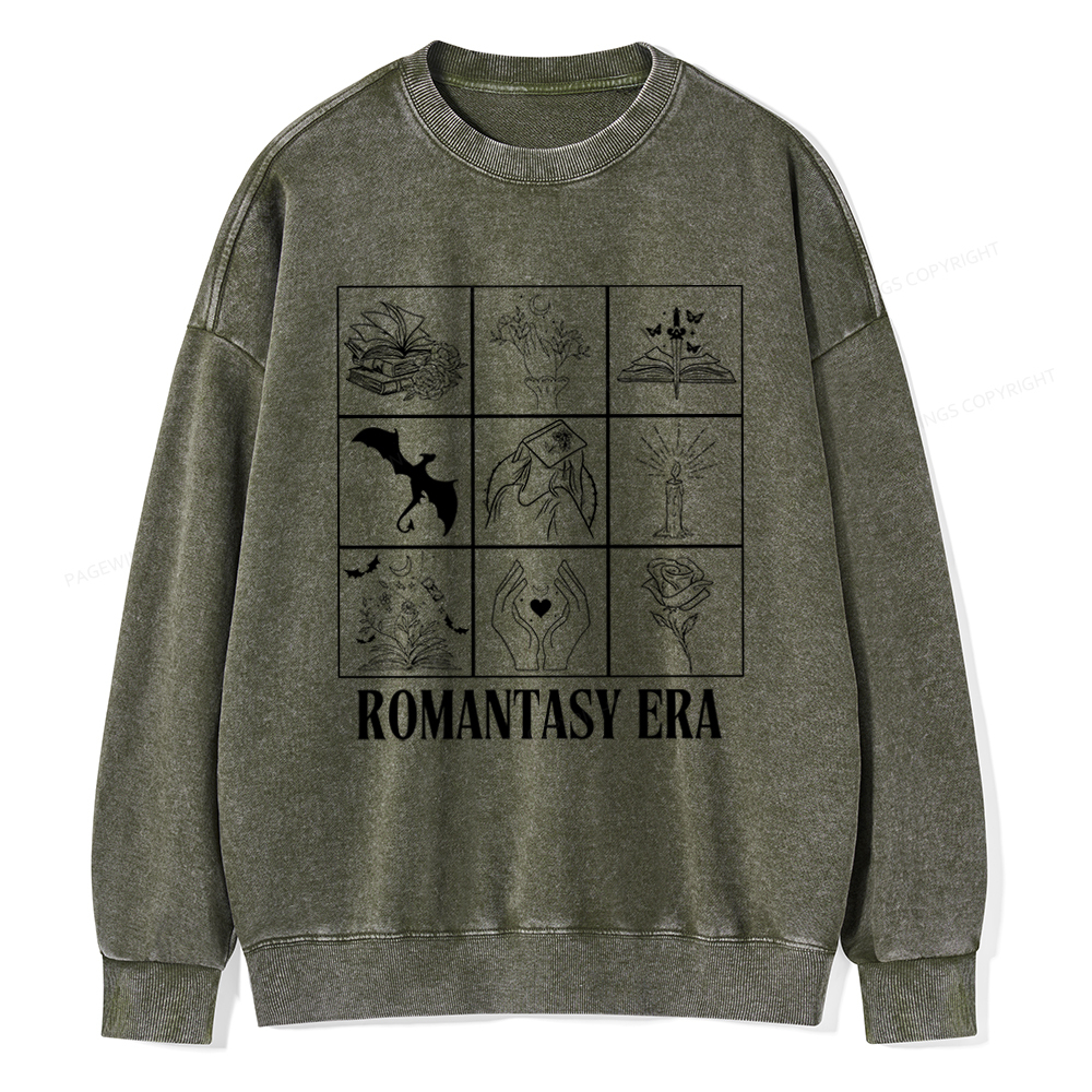 Pagewings Romantasy Era Book Shirt Comfort Colors t-shirt Unisex Washed Sweatshirt