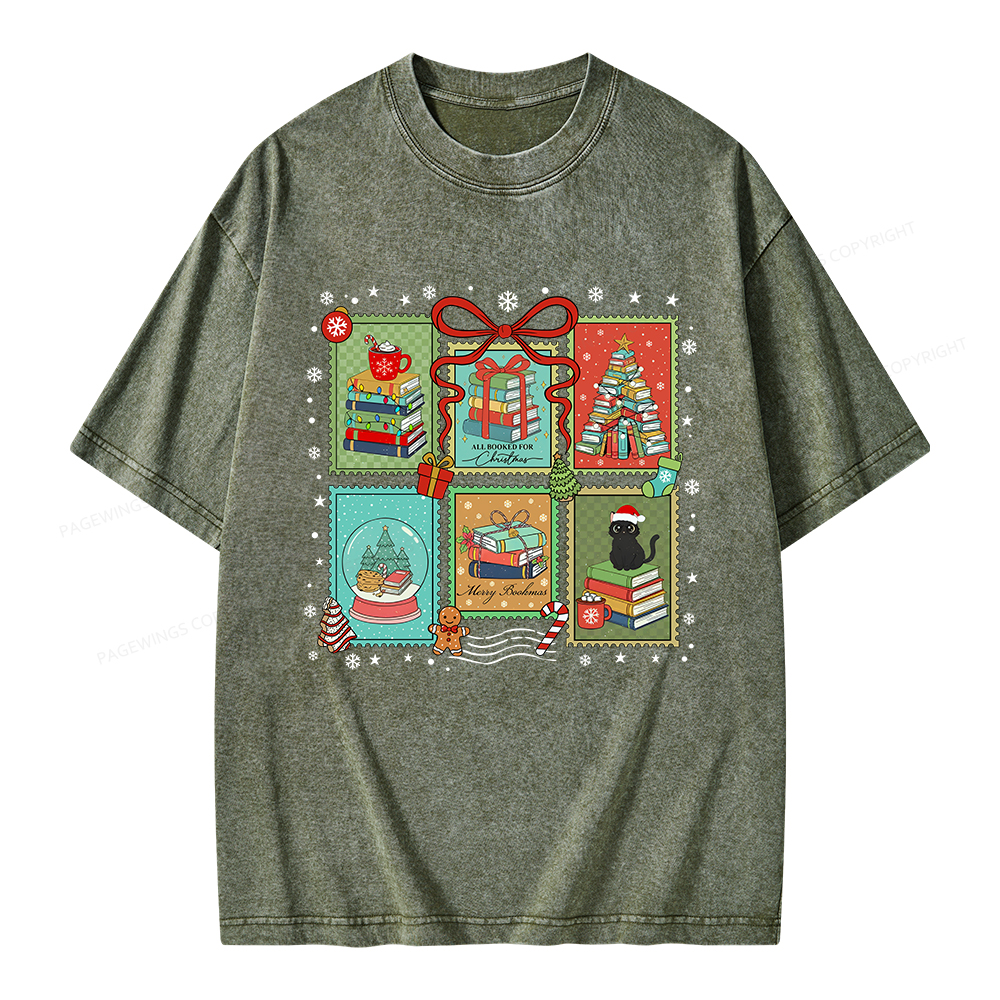 Pagewings Seasons Readings Unisex Washed T-shirt