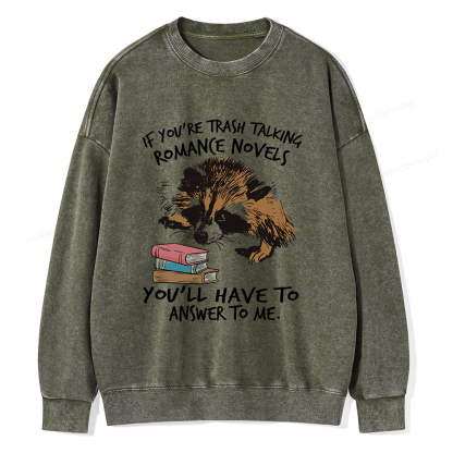 Pagewings Talking Ronan E Novels Unisex Washed Sweatshirt
