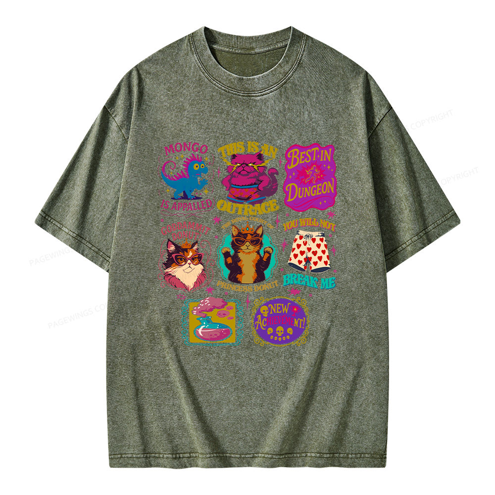 Pagewings This Is An Outrage Unisex Washed T-shirt