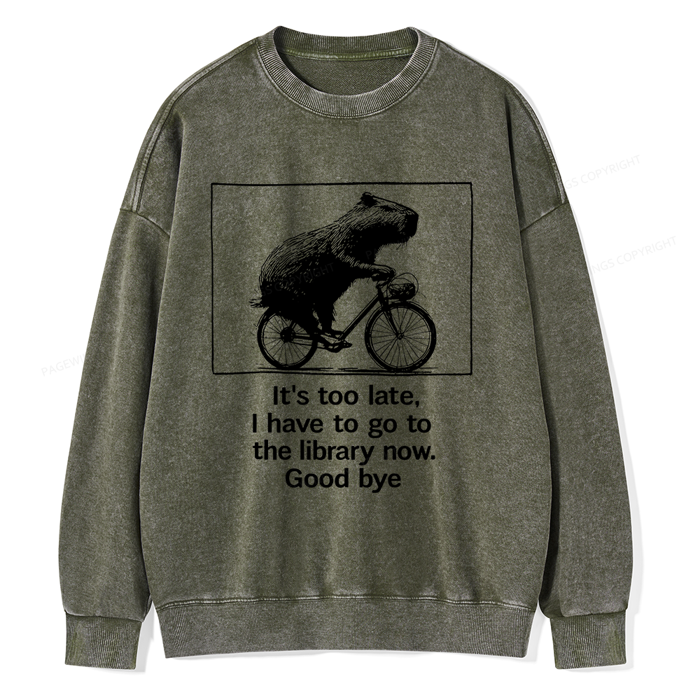 Pagewings Merry Bookmas Christmas Unisex Washed Sweatshirt