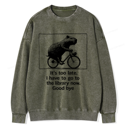 Pagewings Merry Bookmas Christmas Unisex Washed Sweatshirt