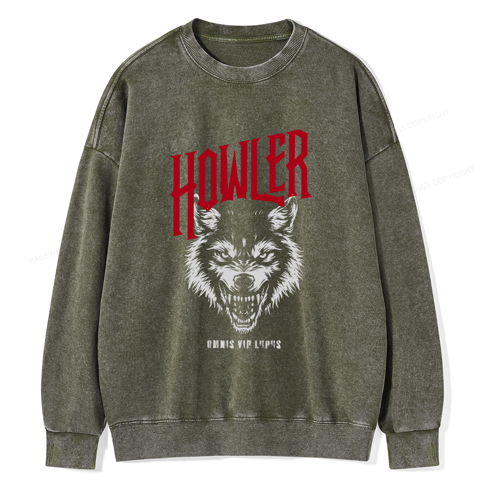 Pagewings Howler Unisex Washed Sweatshirt
