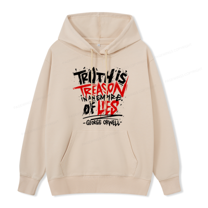 Pagewings Truth Is Treason In An Empire Of Lies Unisex Classic Hoodie
