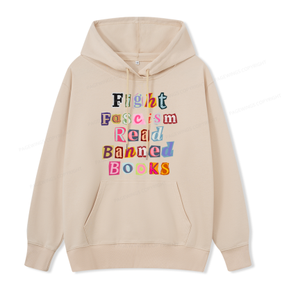 Pagewings Fight Fascism Read Books Unisex Classic Hoodie