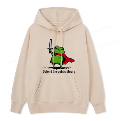 Pagewings Defend The Public Library Unisex Classic Hoodie