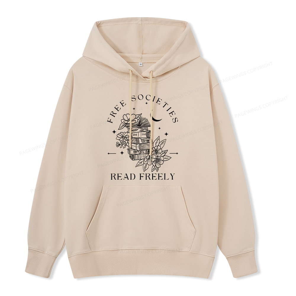 Pagewings Free Societies Read Freely Unisex Classic Hoodie
