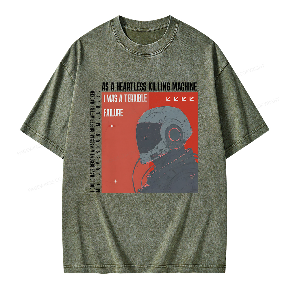 Pagewings I Was A Terrible Failure Unisex Washed T-shirt
