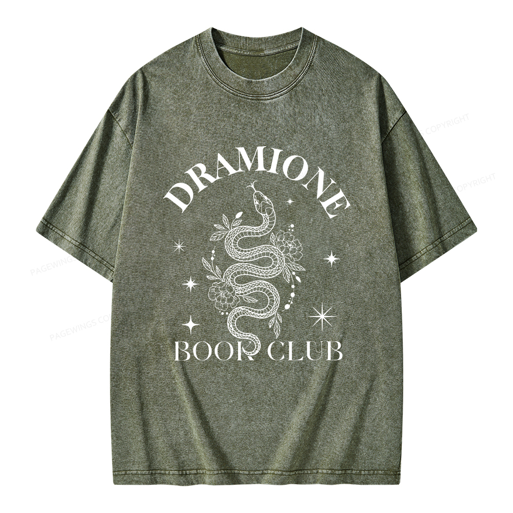 Pagewings Dramione Book Club Unisex Washed T-shirt