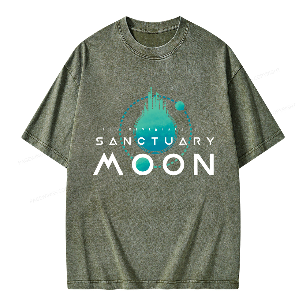 Pagewings Sanctuary Moon Unisex Washed T-shirt