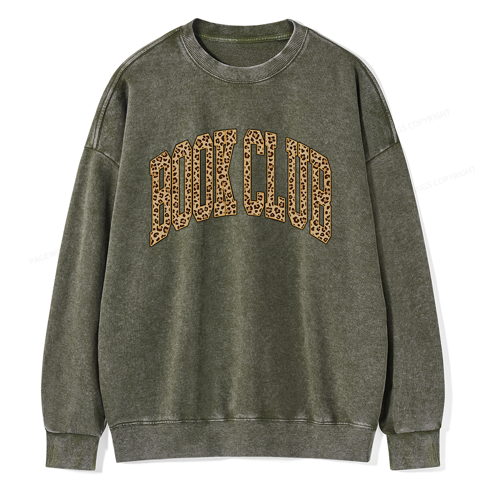 Pagewings Book Club Unisex Washed Sweatshirt